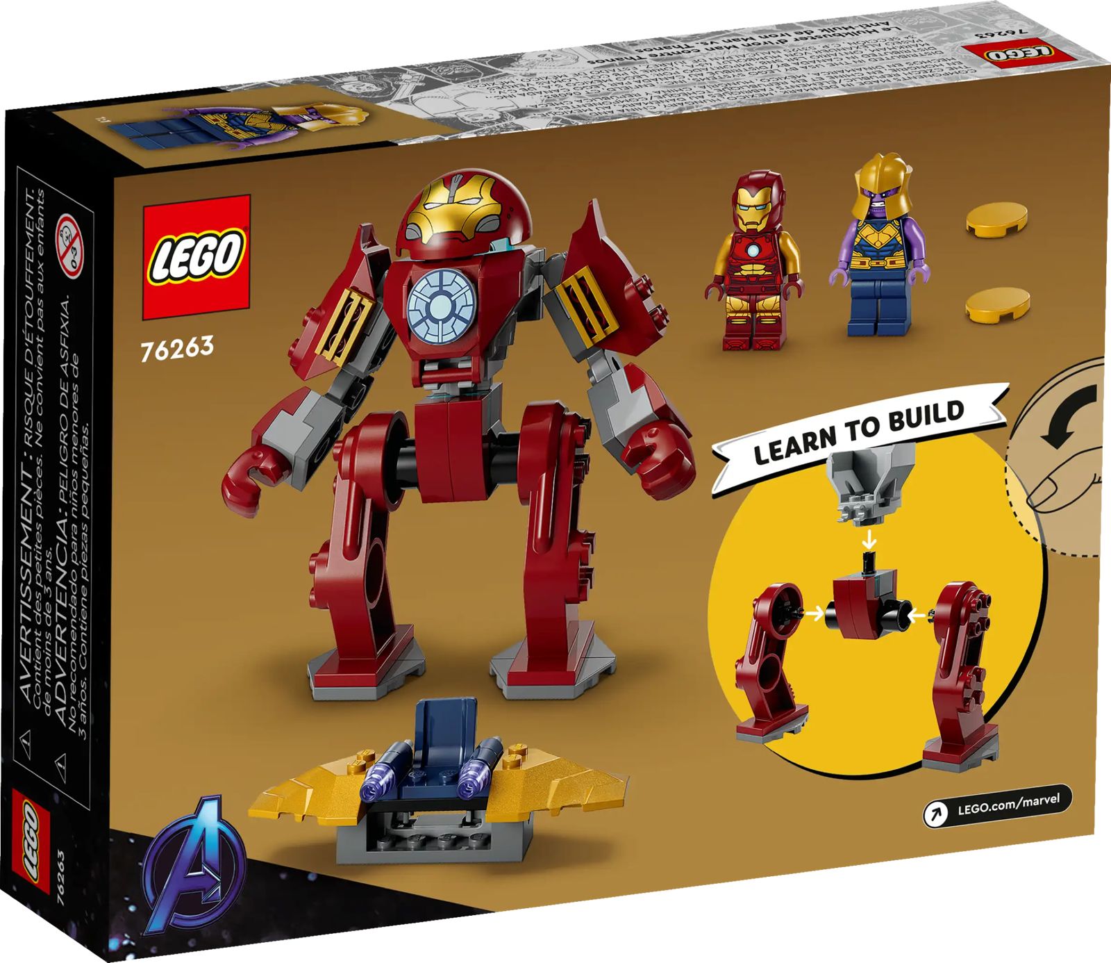 Lego Marvel Hulkbuster De Iron Man Vs Thanos 76263