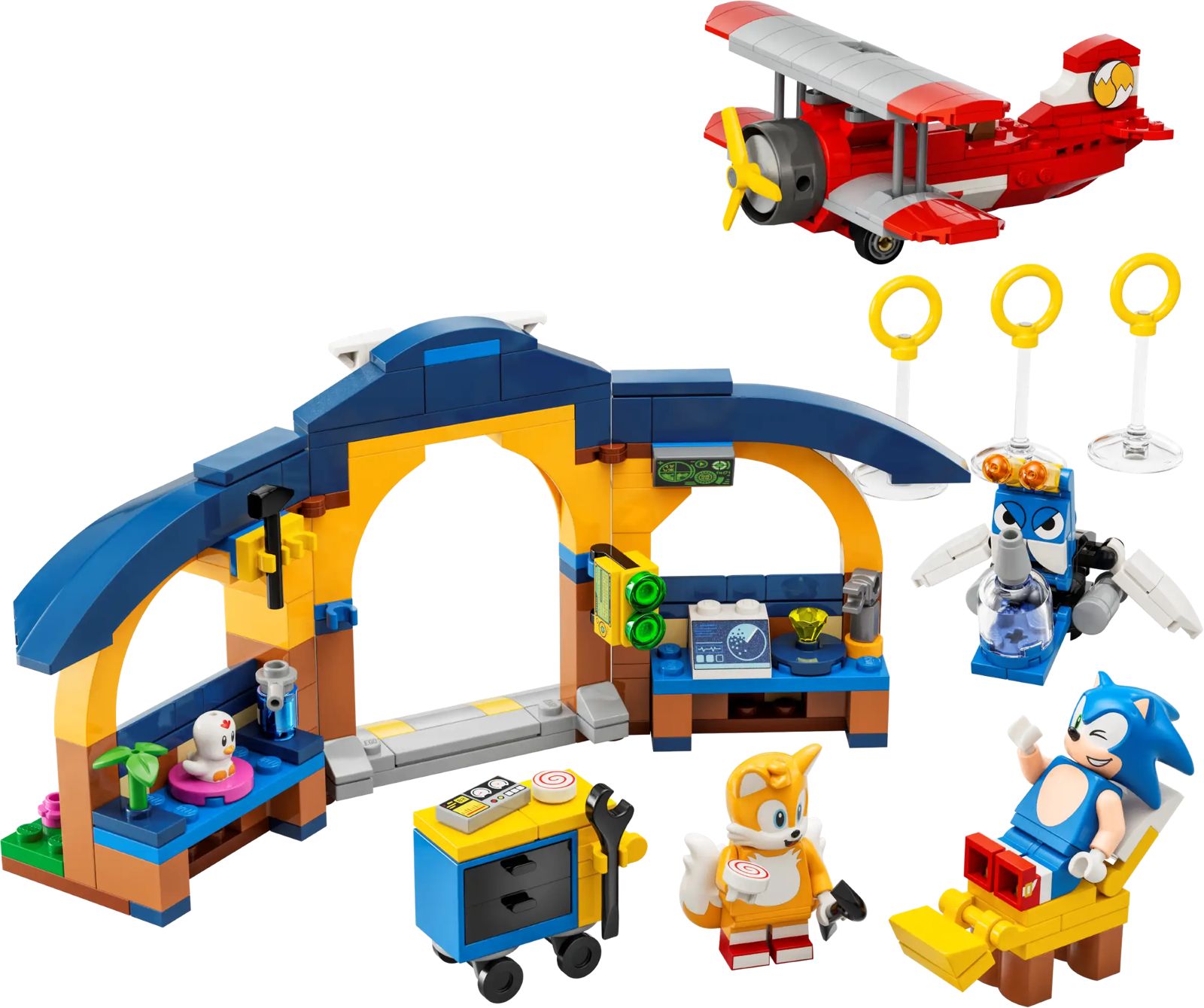 Lego Sonic Taller Y Avión Tornado De Tails 76991