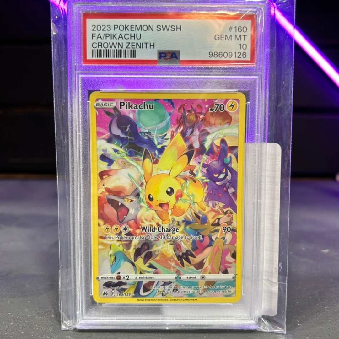 2023 Pokemon Sword & Shield Crown Zenith 160 Pikachu PSA 10