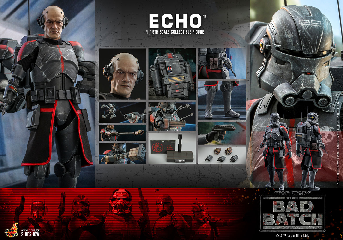 Hot Toys Star Wars The Bad Batch Echo