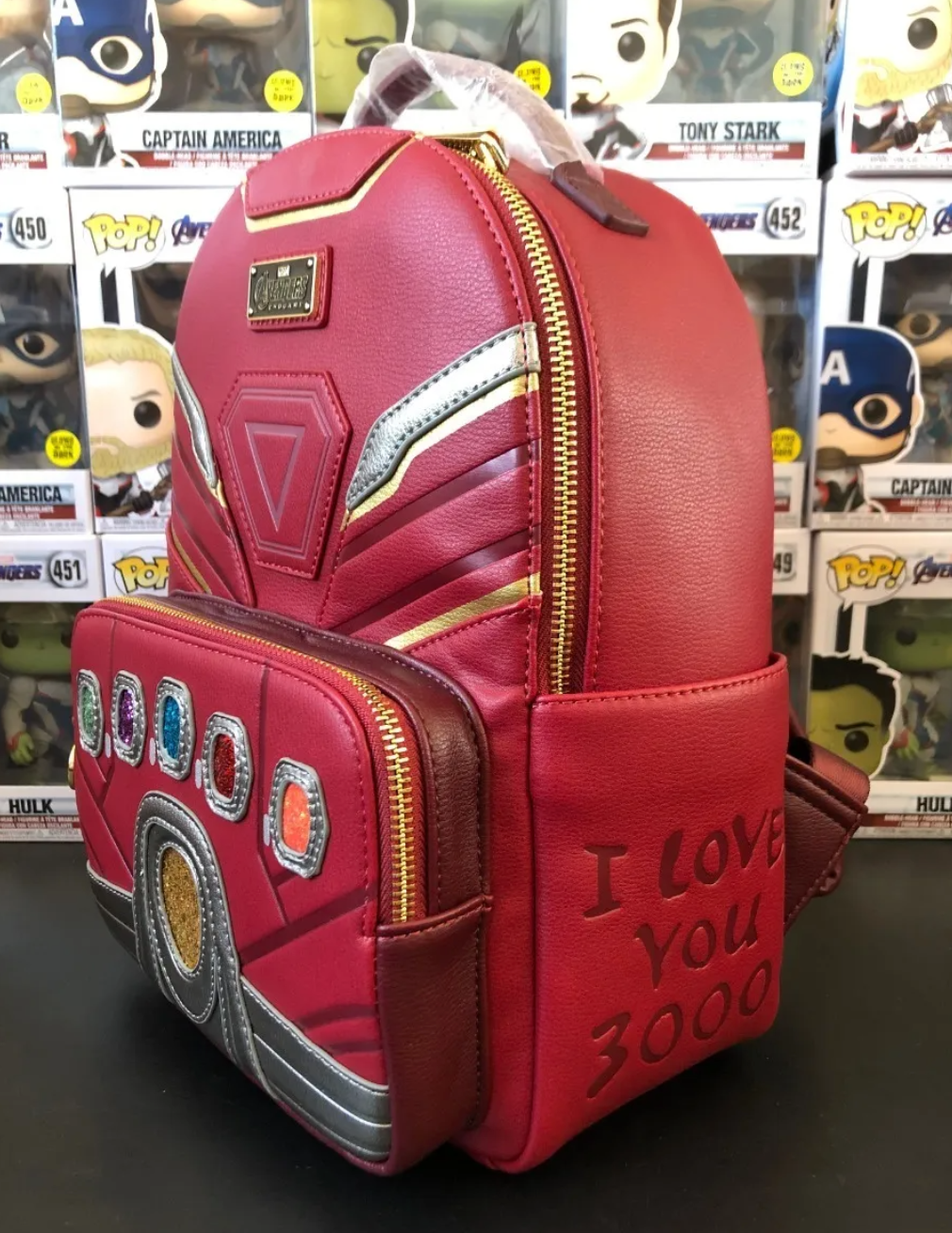 Loungefly X Avengers Endgame Mochila Guantelete Iron Man