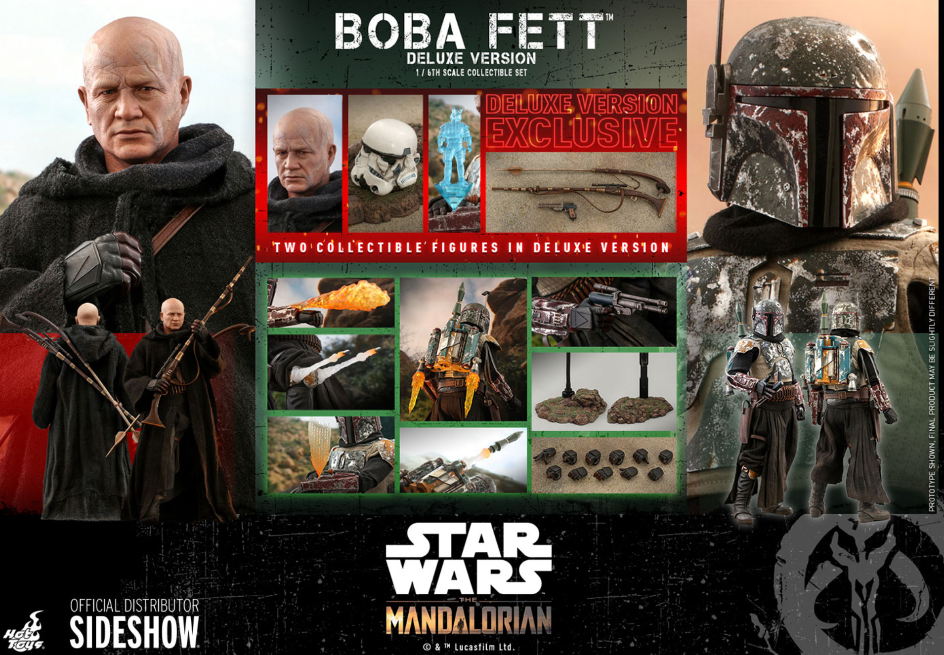 Hot Toys Star Wars The Mandalorian Boba Fett (Deluxe Version)