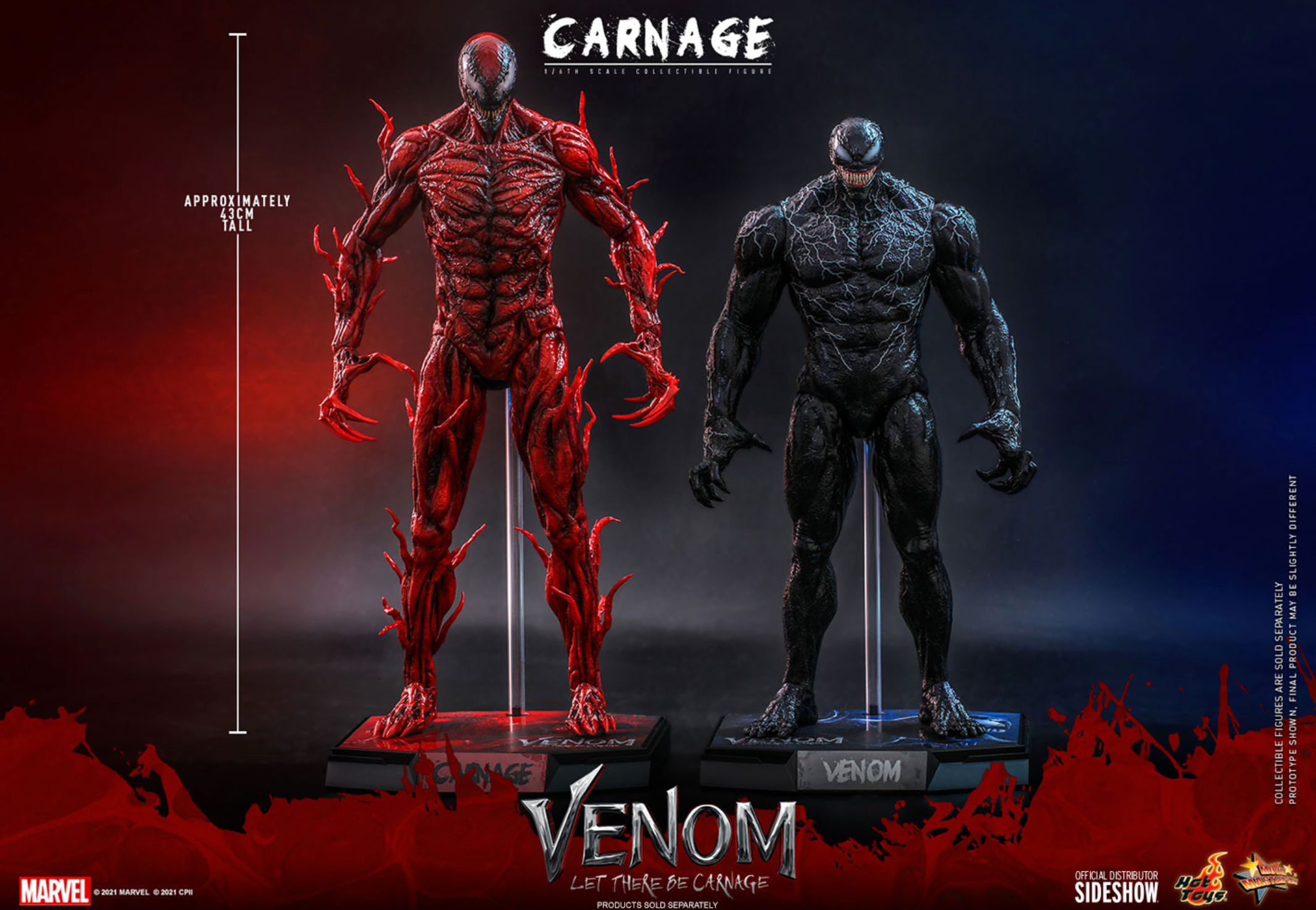 Juguetes de venom y top carnage