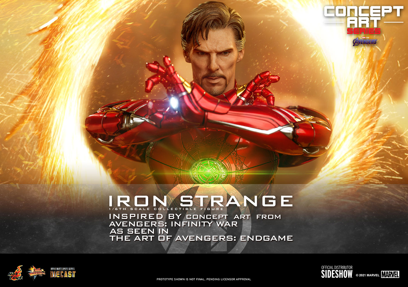 Hot Toys Avengers Concept Art Iron Strange