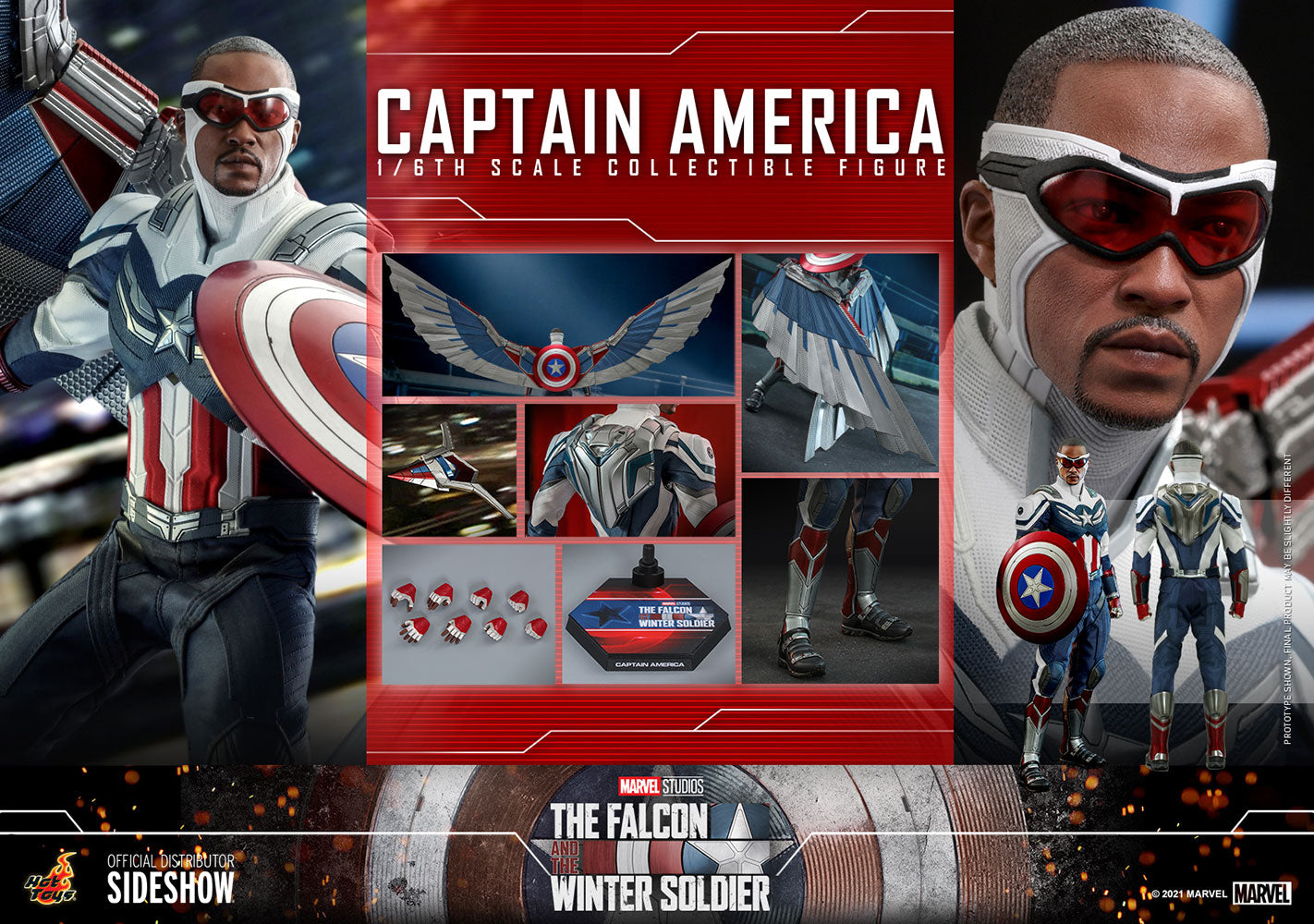 Hot Toys The Falcon And The Winter Soldier Captain America