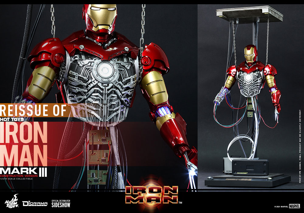 Hot Toys Iron Man Iron Man Mark III Construction Version
