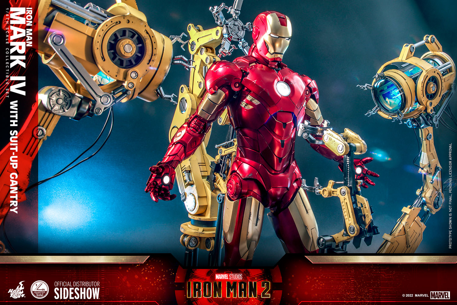 Hot Toys Iron Man 2 Iron Man Mark IV With Suit-Up Gantry