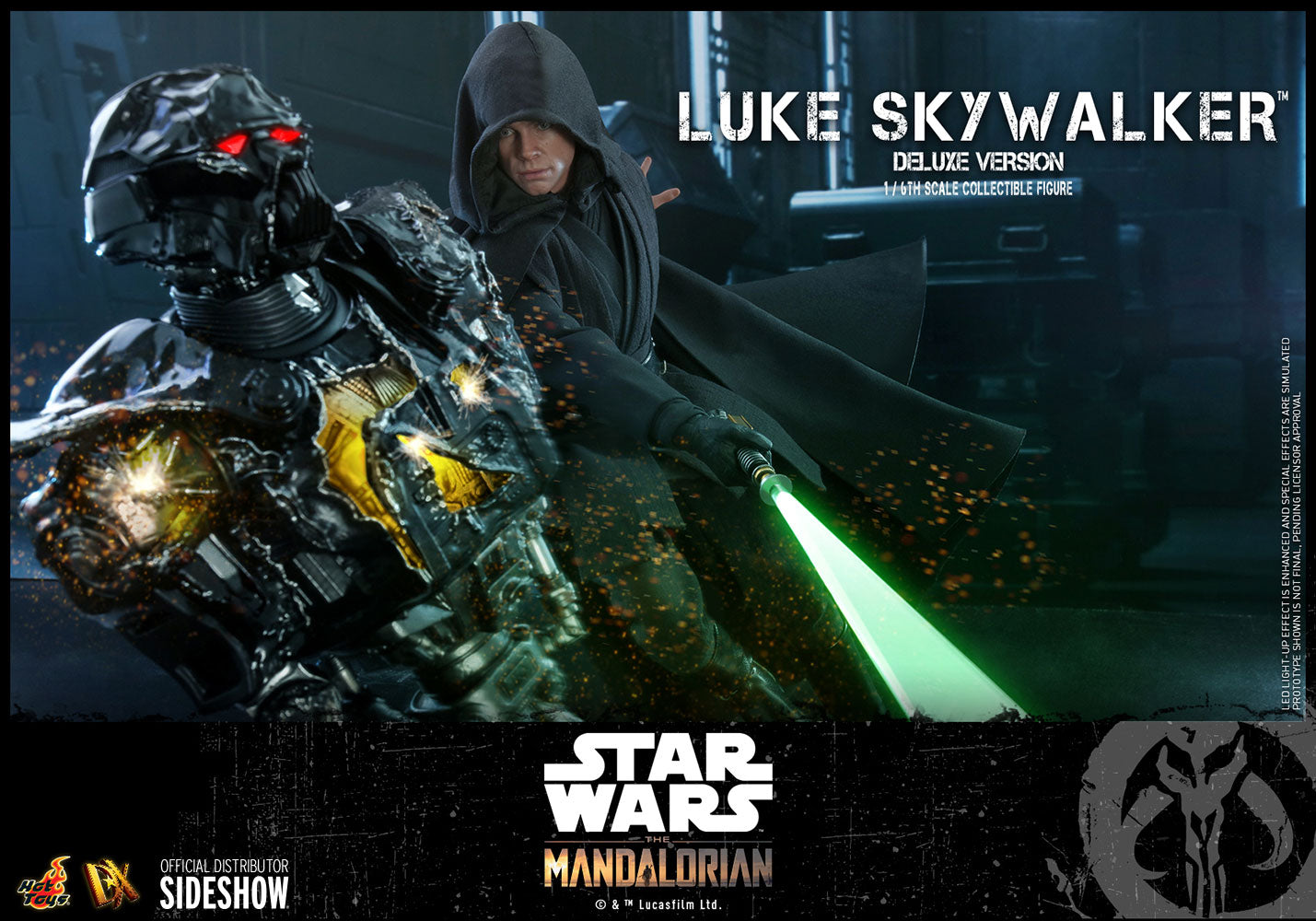 Hot Toys Star Wars The Mandalorian Luke Skywalker Deluxe Version