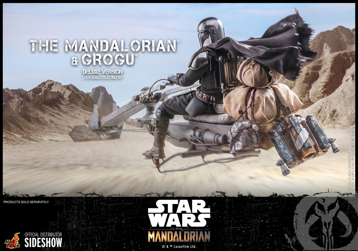 Hot Toys Star Wars The Mandalorian Mandalorian & Baby Yoda Deluxe Version