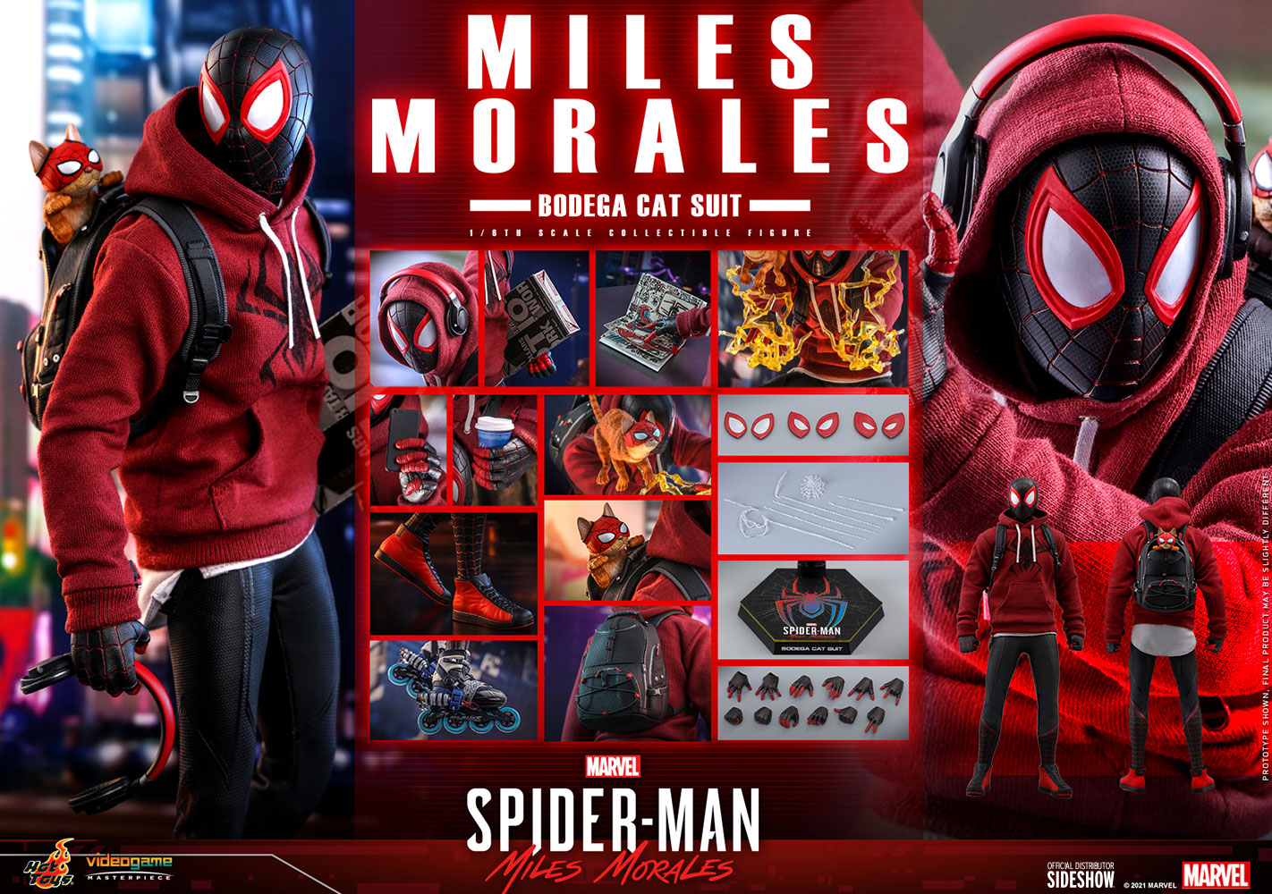 Hot Toys Spider-Man Miles Molerales (Bodega Cat Suit)