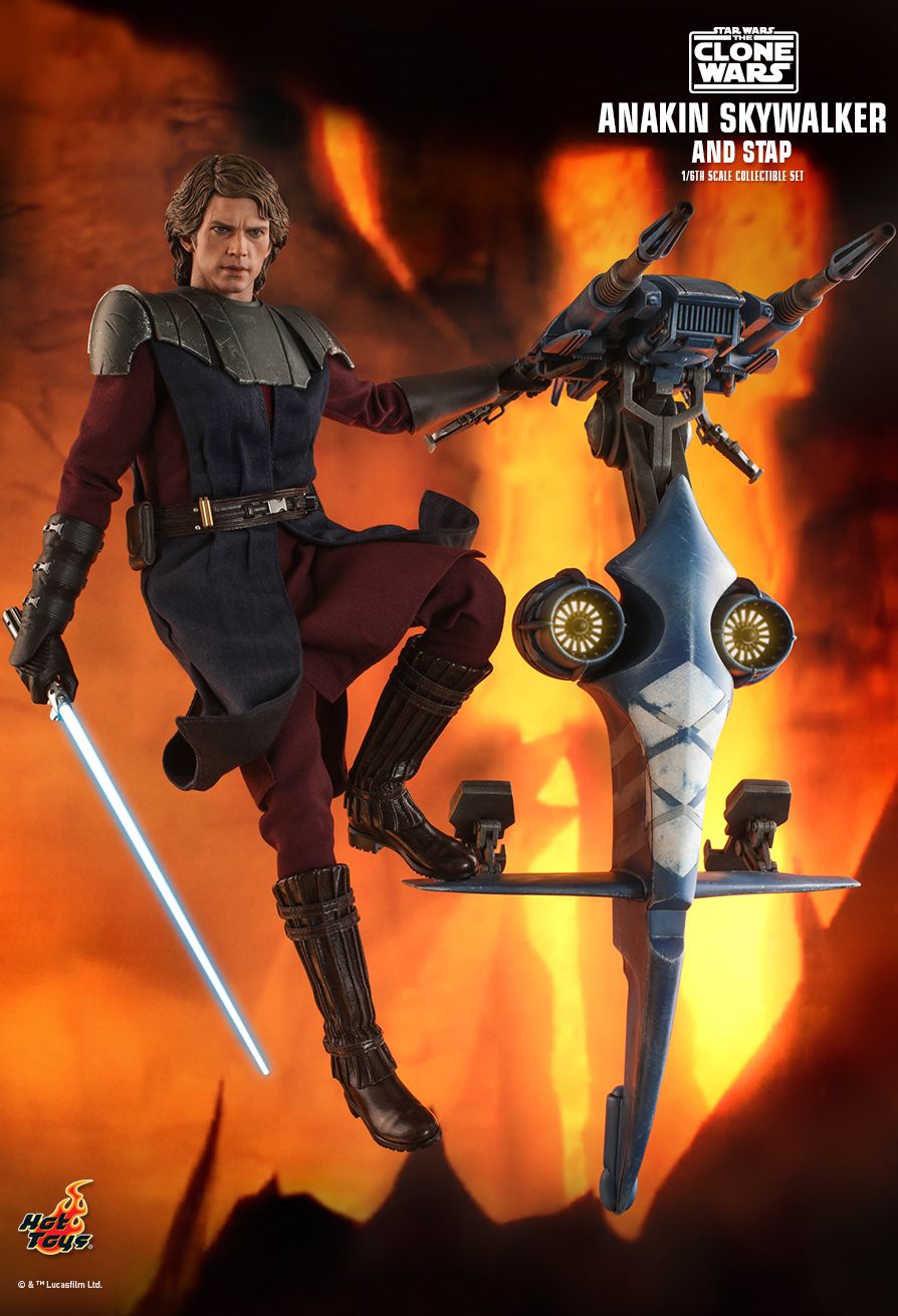 Hot Toys The Clone Wars Anakin Skywalker And Stap