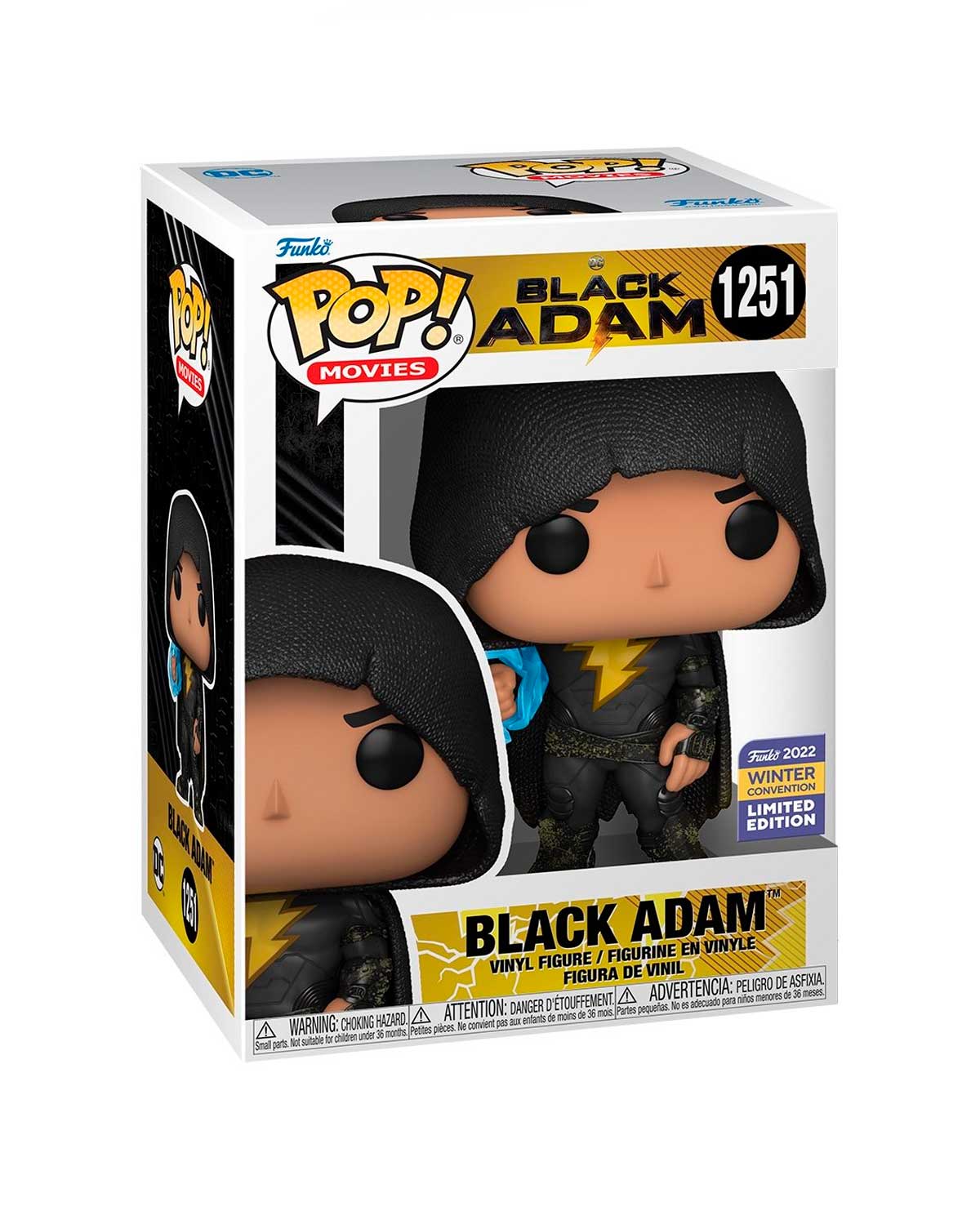 Funko Pop DC Black Adam 1251 Black Addam Exclusivo Winter Convention 2022