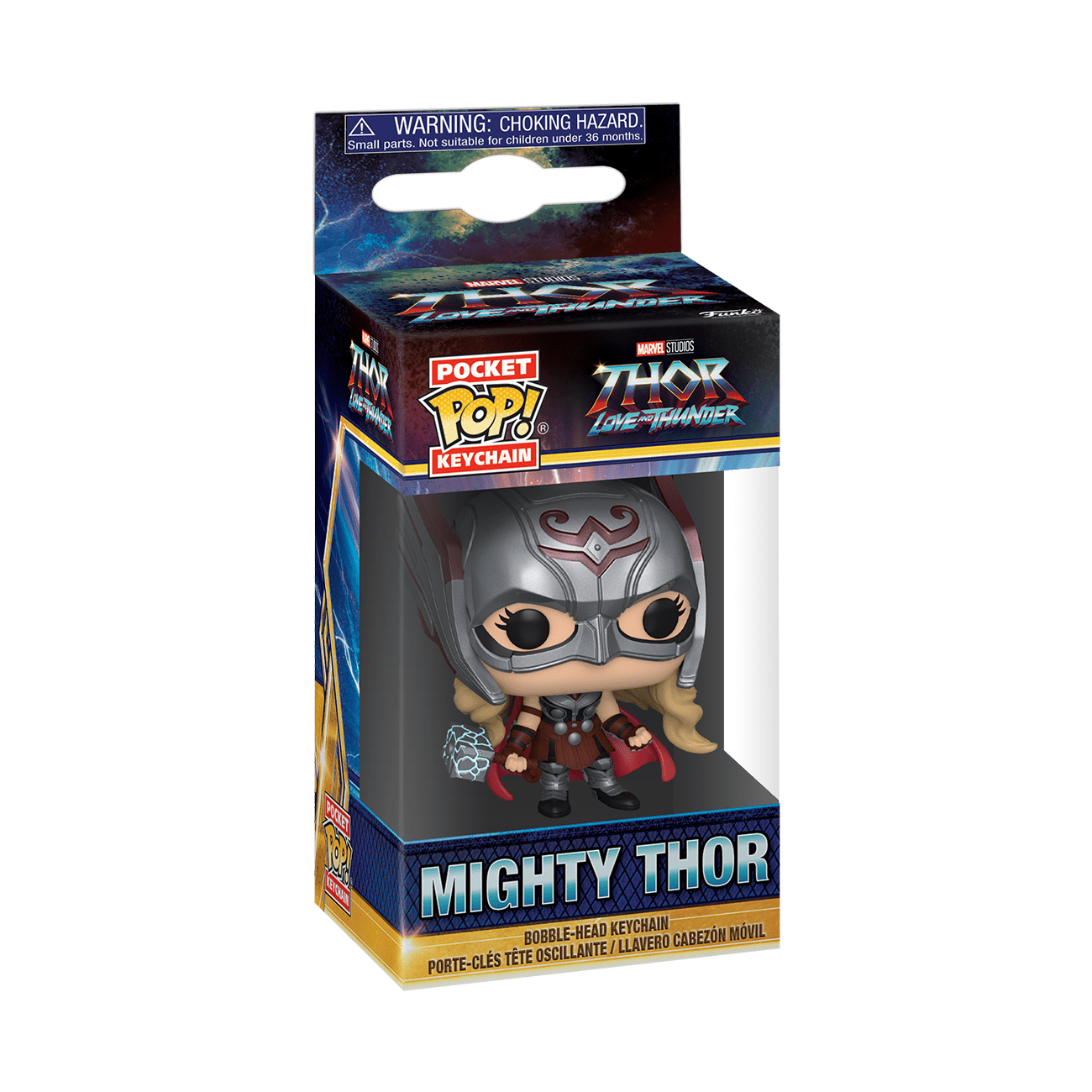 Funko Pocket Pop Keychain Mighty Thor Marvel Thor Love And Thunder