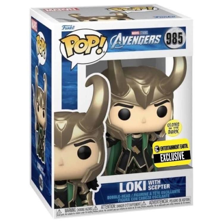 Funko Pop Marvel Loki 985 Avengers Glow Exclusivo Entertainment Earth