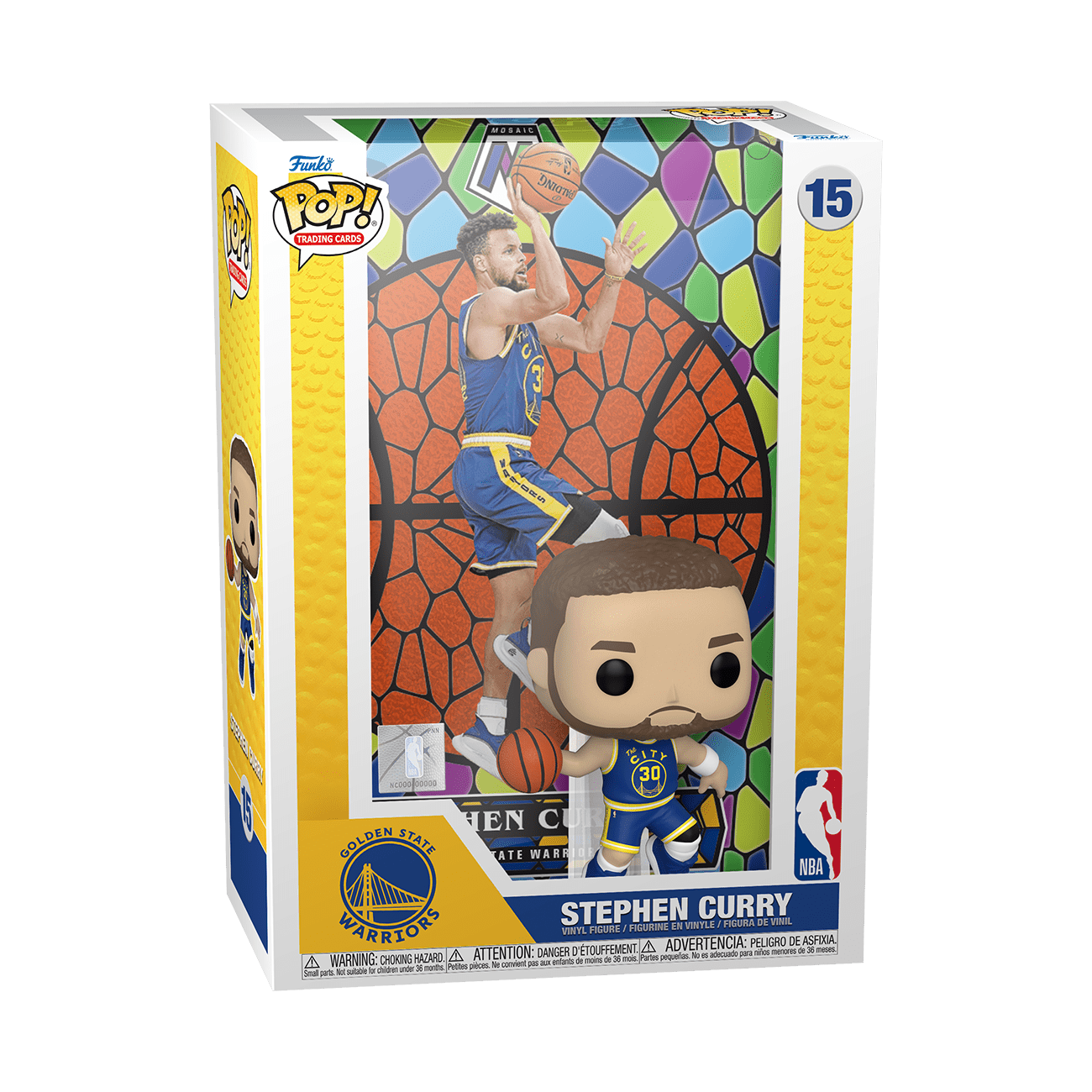 Funko Pop Trading Cards NBA Stephen Curry 15 Mosaico