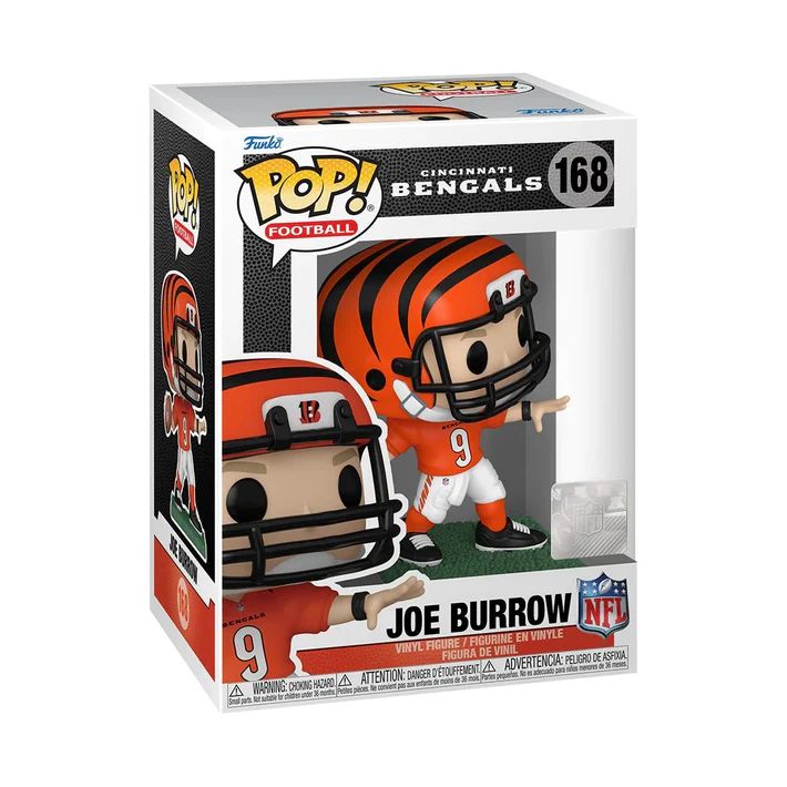 Funko Pop NFL Joe Burrow 168 Bengals Cincinnati