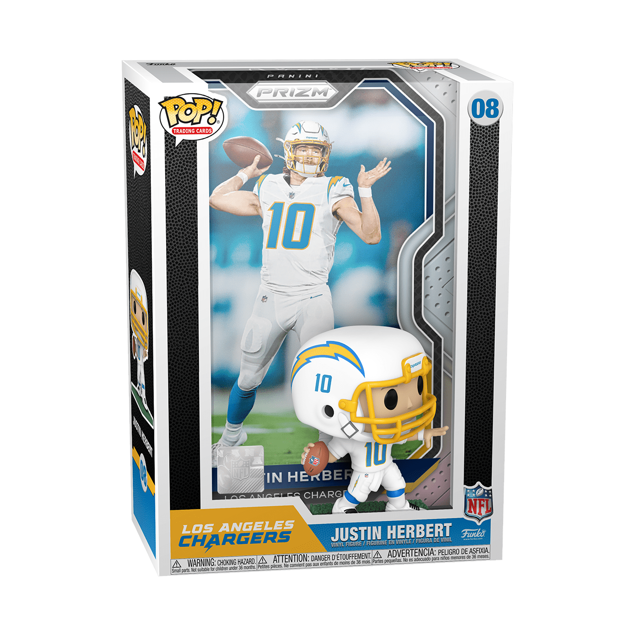 Funko Pop NFL Trading Cards Justin Herbert 08 Chargers