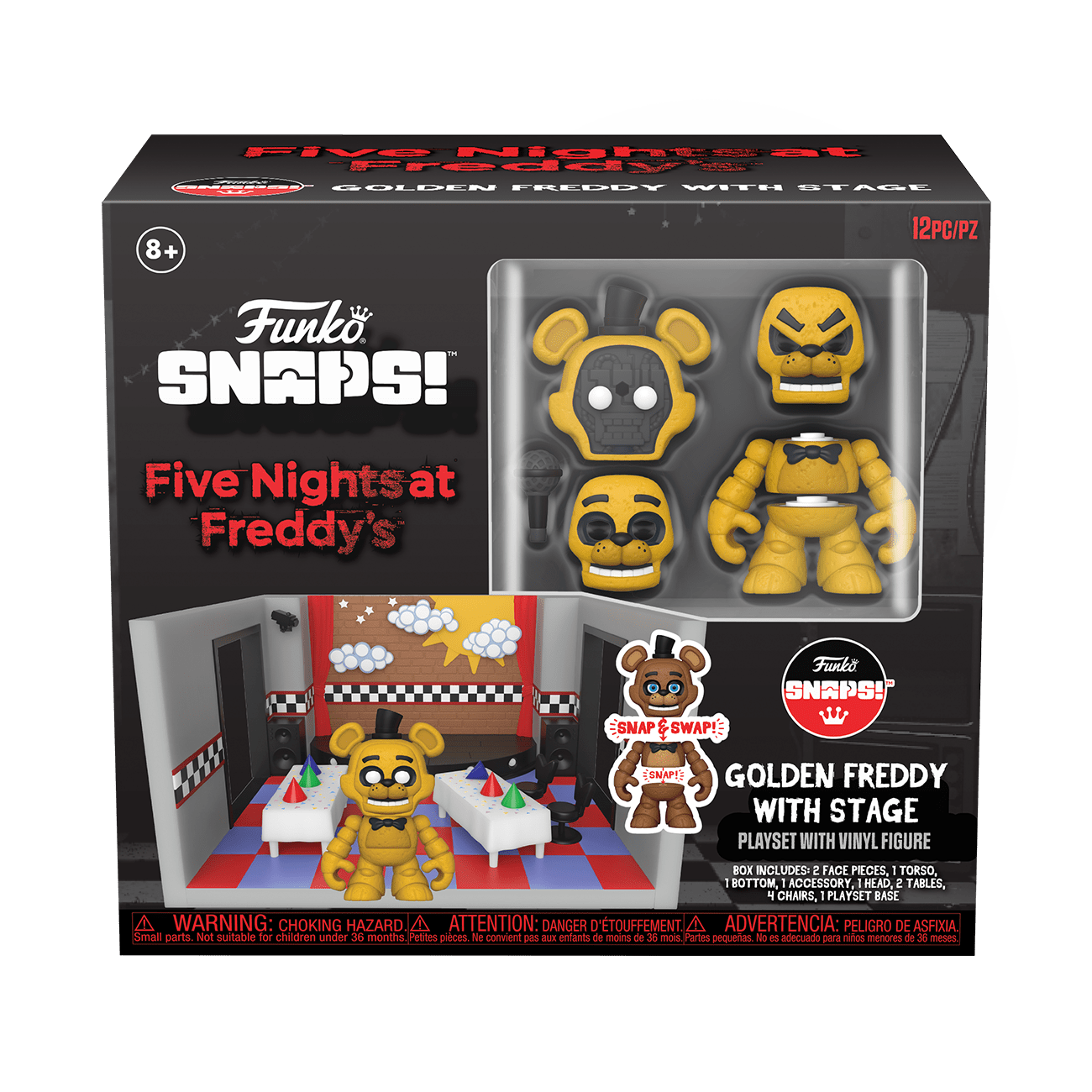 Funko Snap Five Nights At Freddys Freddy Dorado Con Escenario