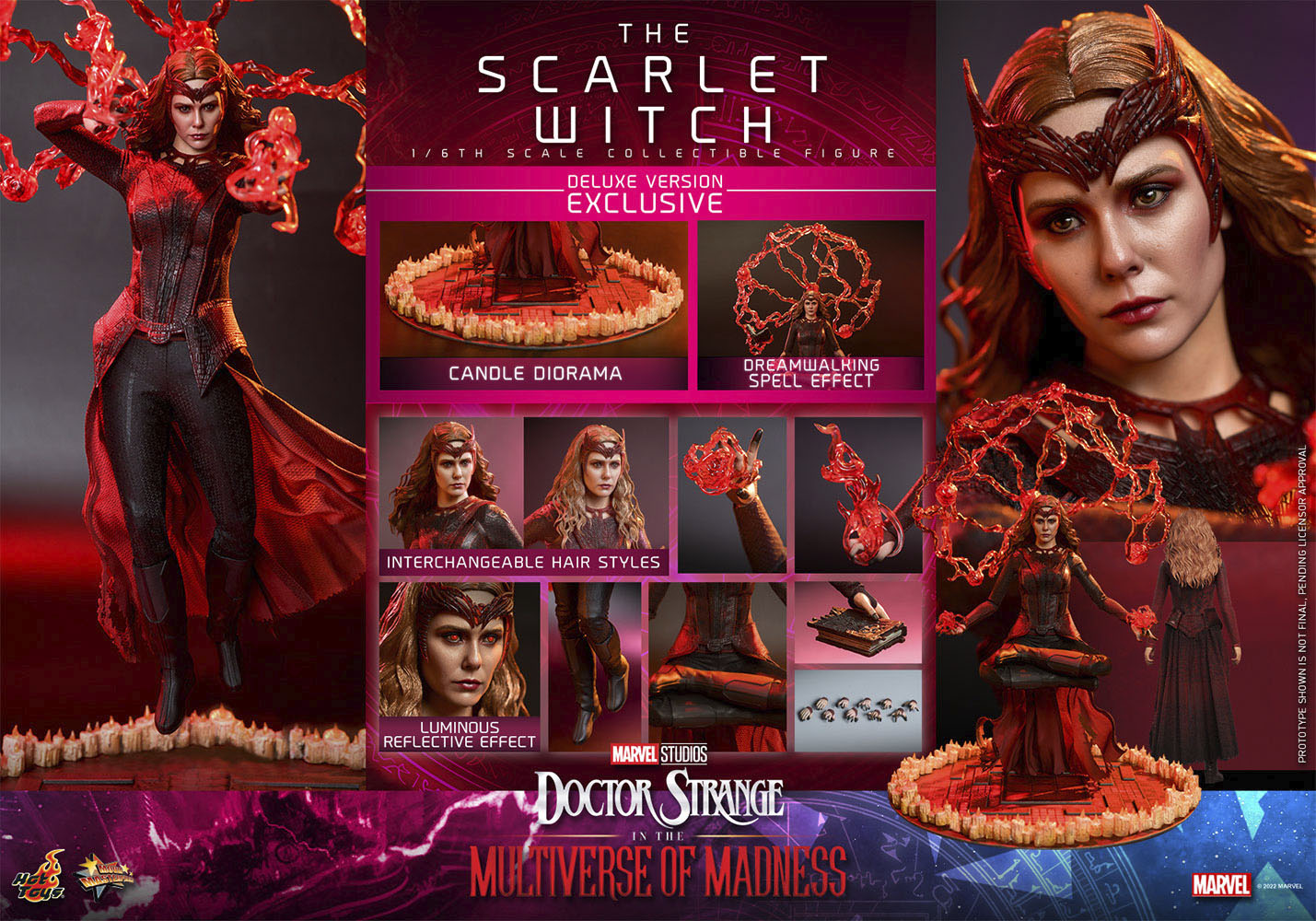 Hot Toys Marvel Scarlet Witch Doctor Strange In The Multiverse Of Madn