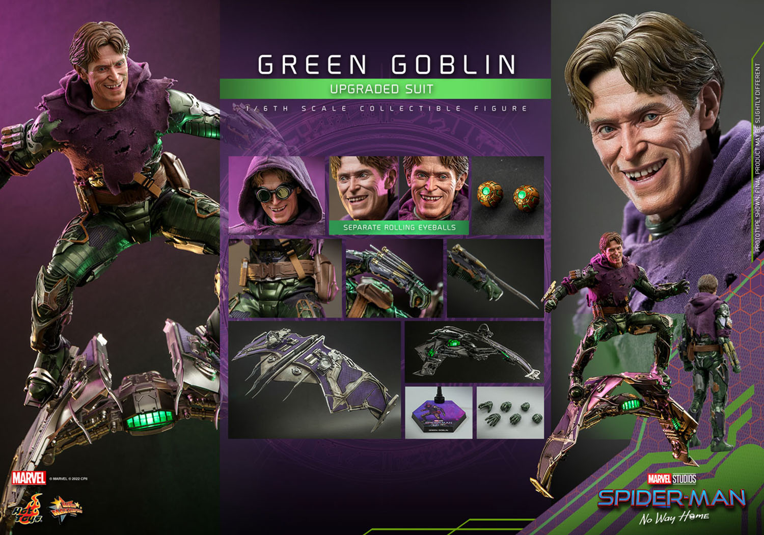 Hot Toys Marvel Green Goblin Upgraded Suit Spider Man No Way Home