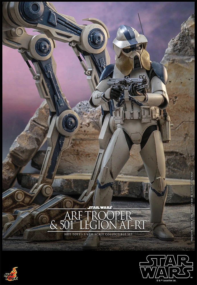 Hot Toys Star Wars Arf Trooper And 501ST Legion AT RT