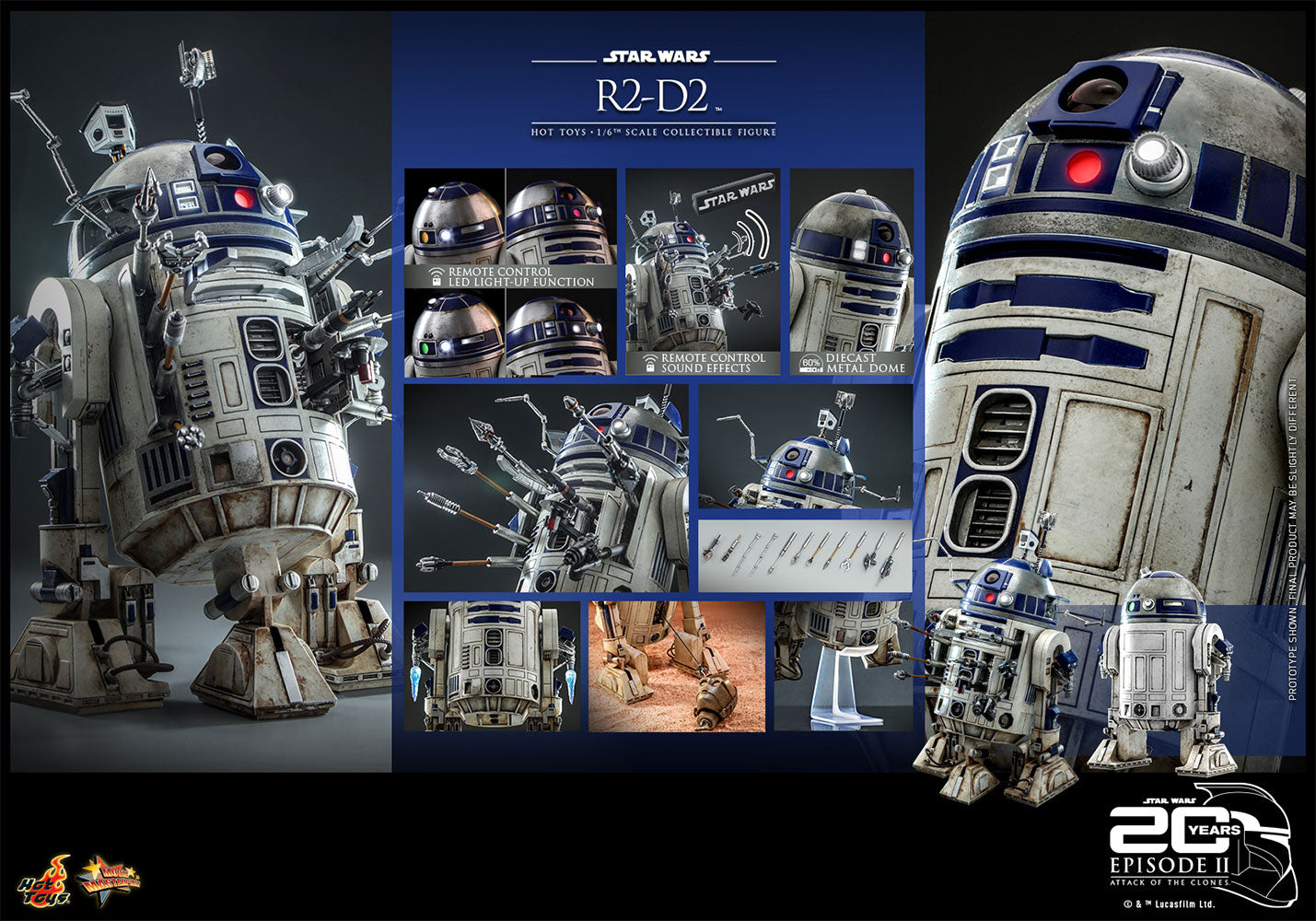 Hot Toys Star Wars R2D2 20 Aniversario