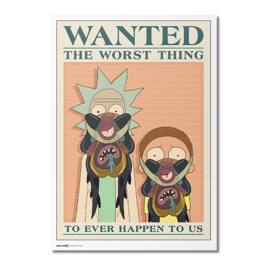 Rick And Morty Most Wanted Poster